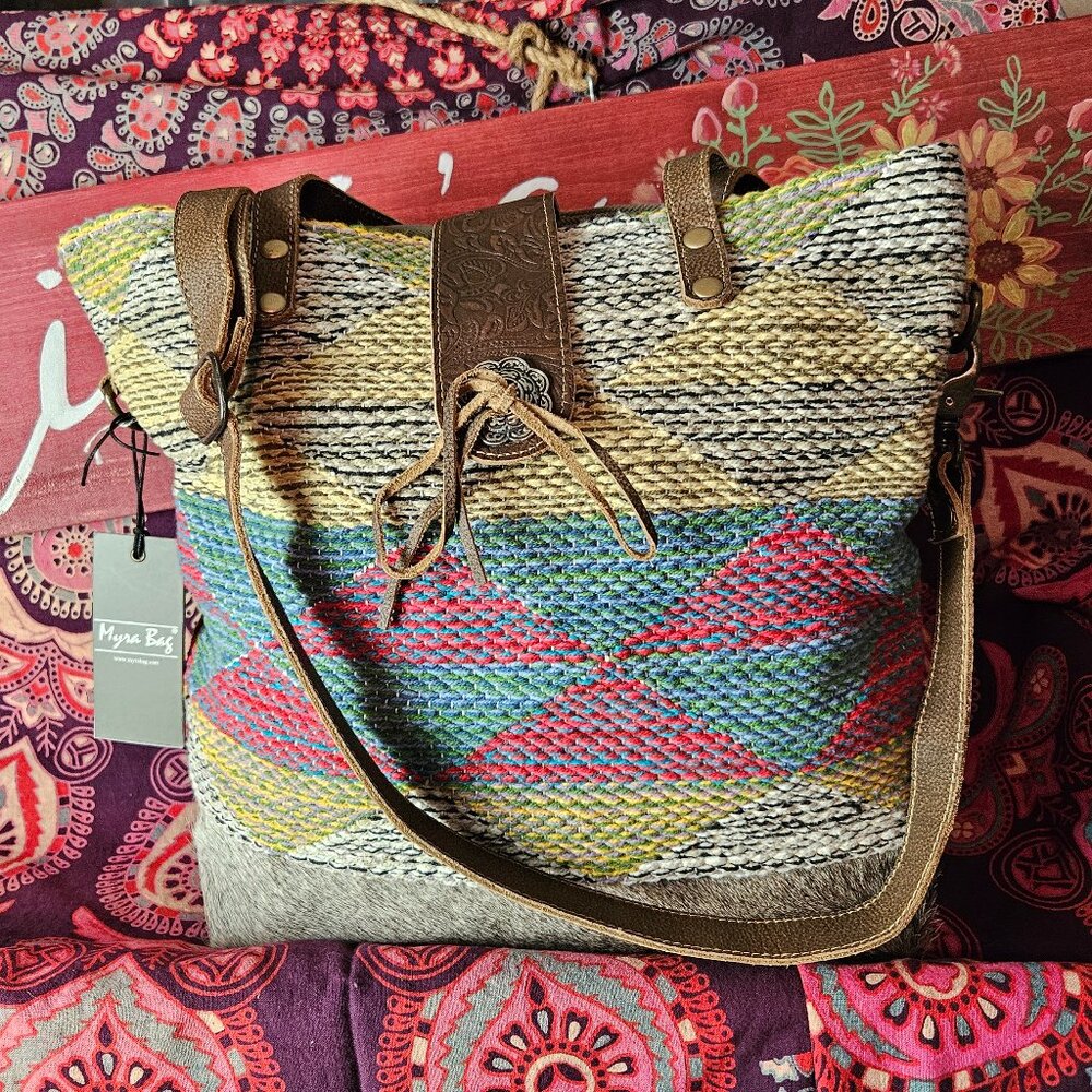 Myra Zippered Tote Bag